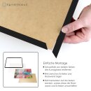 Kunststoffbilderrahmen TEXAS Schwarz 50x70 cm mit 1mm Acrylglas klar, 3 St&uuml;ck (St&uuml;ckpreis: 21,55 EUR)