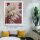 Massivholz-Bilderrahmen ATTIKA Rot-Beige 50x70 cm mit 1mm Acrylglas klar