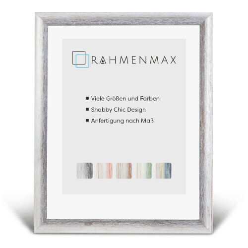 Massivholz-Bilderrahmen ATTIKA Braun-Beige 45x60 cm mit 1mm Acrylglas Antireflex