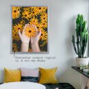 Massivholz-Bilderrahmen DAUPHINE Silber Matt 40 x 40 cm mit 1mm Acrylglas klar