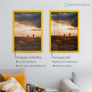 Massivholz-Bilderrahmen DAUPHINE Gelb 24x30 cm mit 1mm Acrylglas klar