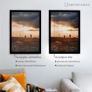 MDF-Bilderrahmen SKANE Schwarz Matt 70x100 cm Acrylglas 1mm klar
