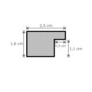MDF-Bilderrahmen SKANE Schwarz Matt 70x100 cm Acrylglas 1mm klar