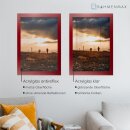 MDF-Bilderrahmen MORENA Weinrot gewischt 59,4 x 84 cm (DIN A1) ohne Verglasung