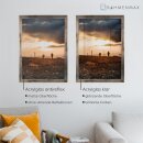 MDF-Bilderrahmen MORENA Vintage Metall 30 x 30 cm mit 1mm Acrylglas Antireflex