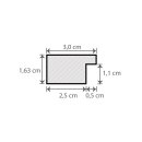 MDF-Bilderrahmen MORENA Vintage Metall 30 x 30 cm mit 1mm Acrylglas Antireflex