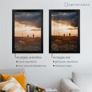 MDF-Bilderrahmen MORENA Schwarz Matt 60 x 80 cm mit 1mm Acrylglas klar