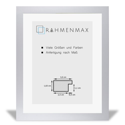 MDF-Bilderrahmen MORENA Wei&szlig; Matt 20 x 60 cm mit 1mm Acrylglas Antireflex