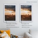 MDF-Bilderrahmen NEAPEL Wei&szlig; gemasert 20x30 cm mit 1mm Acrylglas klar
